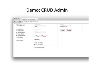 Demo:	
  CRUD	
  Admin	
  
 