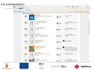 Les commentaires :
 