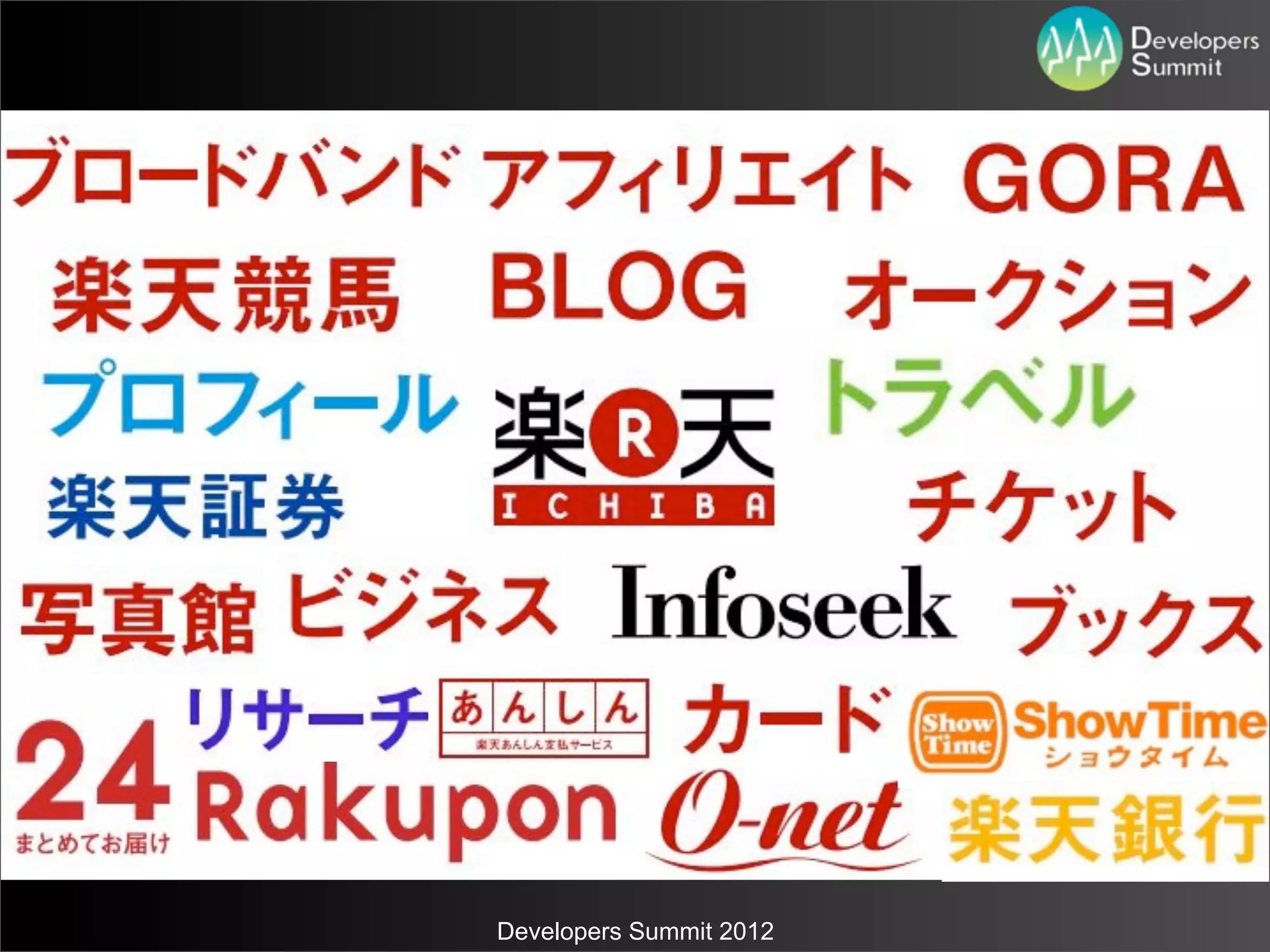 Developers Summit 2012
 