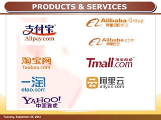 PRODUCTS & SERVICES




Tuesday, September 25, 2012               Page: 4
 