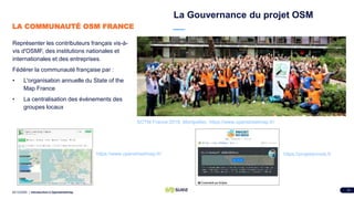 State of the map Africa
02/12/2020 Introduction à Openstreetmap 35
Le rassemblement des contributeurs
Openstreetmap africa...