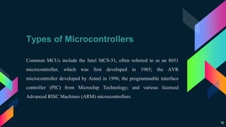 Overview of Microcontroller and ATMega32 microcontroller | PPT