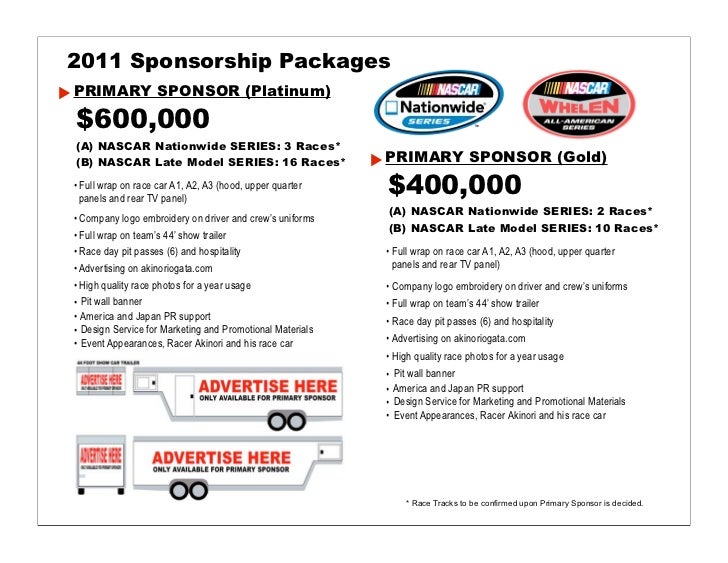 <strong>Race Car Sponsorship Proposal Template</strong> - boltonnews.org Race car sponsorship proposal template