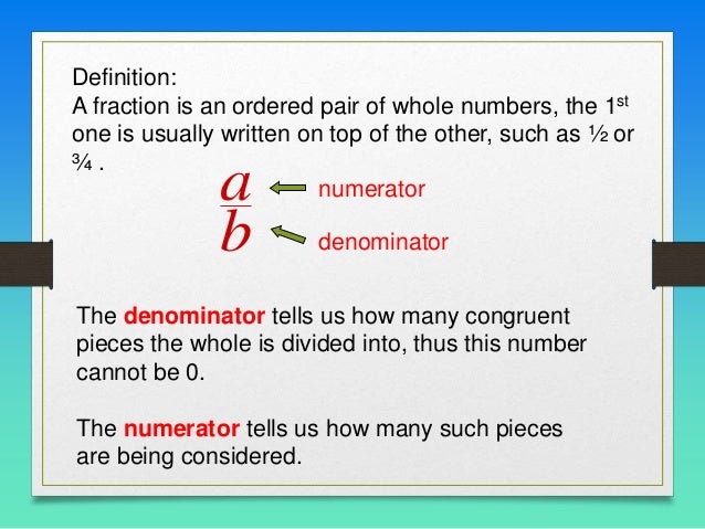 Fractions