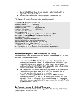ORACLE HA NFS over Oracle ASM | PDF