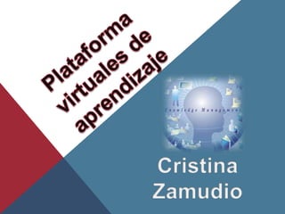 Plataforma virtuales de aprendizaje  Cristina Zamudio 