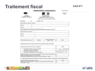 Traitement fiscal CAS N°1
 