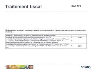 Traitement fiscal CAS N°3
 