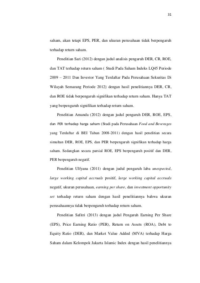ANALISIS PENGARUH RETURN ON ASSETS, DEBT TO ASSETS RATIO 