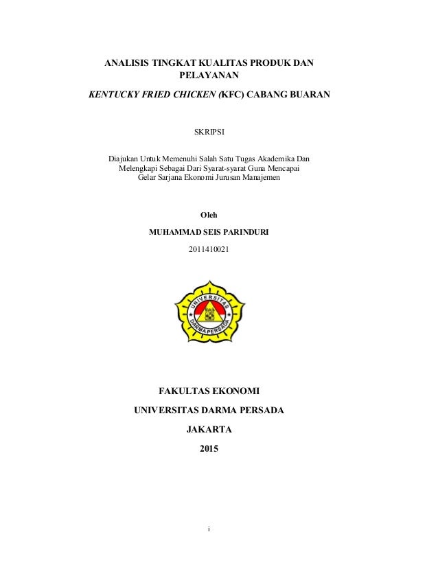 14 Judul Skripsi Tentang Quality Control
