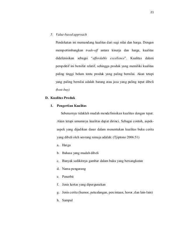 Analisis Tingkat Kualitas Produk Dan Pelayanan Kentucky Fried Chicken