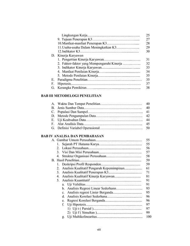 PENGARUH KEPEMIMPINAN DAN PENERAPAN K3 (KESELAMATAN, KESEHATAN ...