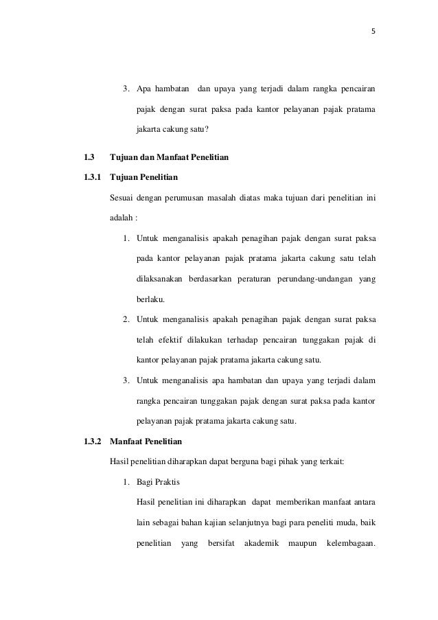 EFEKTIVITAS PENAGIHAN PAJAK DENGAN SURAT PAKSA DALAM 