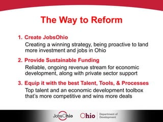 JobsOhio Structure- Mark D. Kvamme