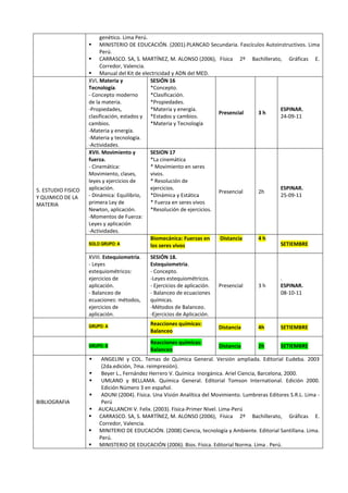Silabus _ Ciencia Tecnológia y Ambiente