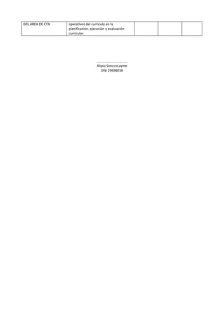 Silabus _ Ciencia Tecnológia y Ambiente