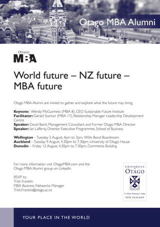 2011 Otago MBA Alumni Event