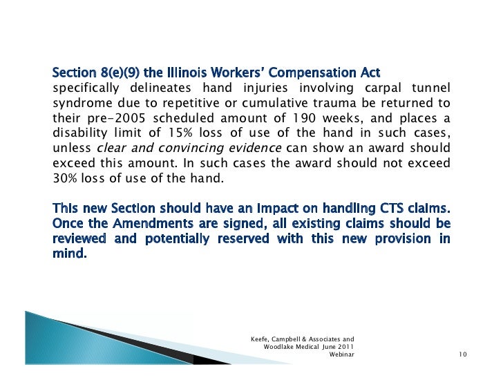 2011 Amendments To The Illinois Workers Compensation Act