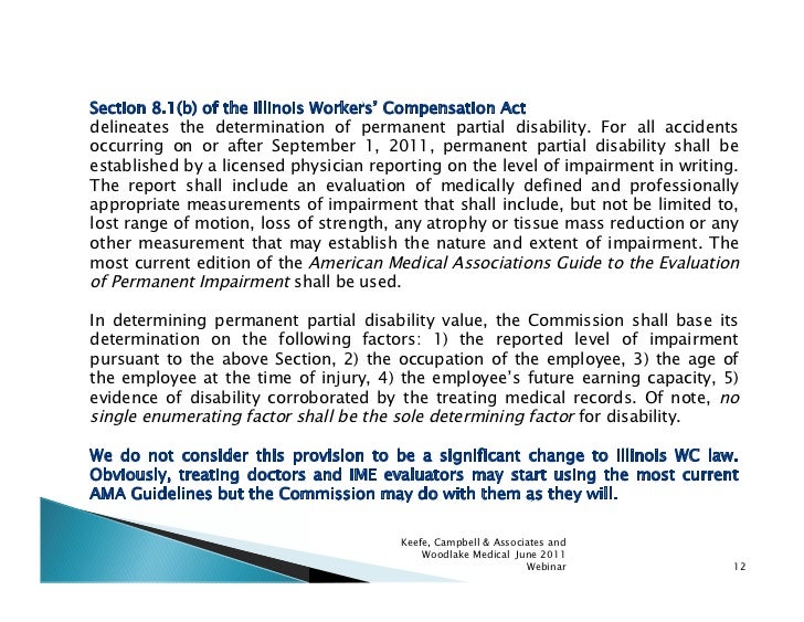 2011 Amendments To The Illinois Workers Compensation Act