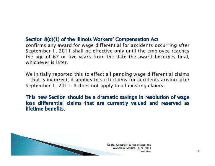 2011 Amendments To The Illinois Workers Compensation Act