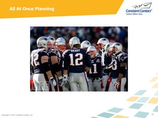Copyright © 2011 Constant Contact, Inc.<br />12<br />Quick Review of Scrum<br /><ul><li>Fixed iterations