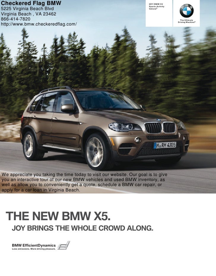 2011 Checkered Flag BMW X5 Virginia Beach VA