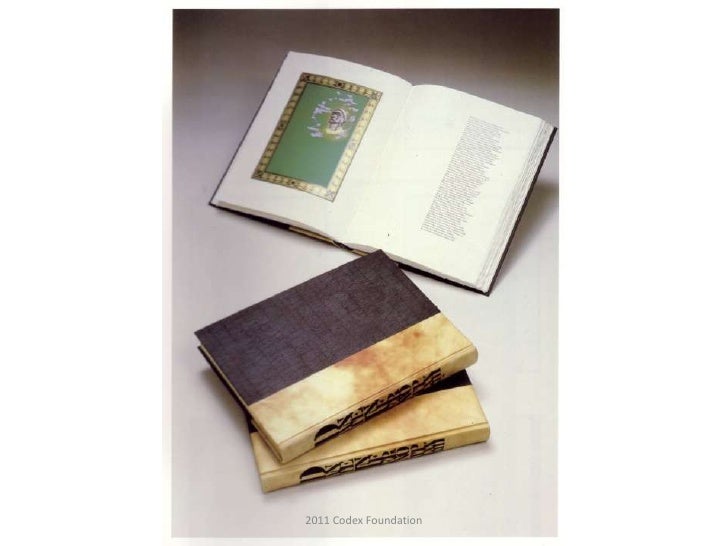 2011 book arts lecture codex
