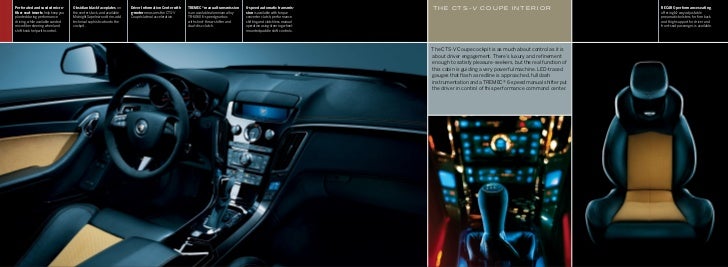 2011 Cadillac Cts V Coupe Brochure Hartford