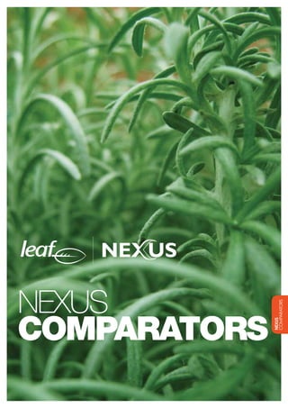 NEXUS
COMPARATORS
CONTACT US:
Nexus Technologies Pty Ltd
Tel +61 3 9586 1700
Fax +61 3 9588 0400
Email sales@leafaudio.com

PAGE 67

NEXUS
COMPARATORS

www.nexuscomparators.com

www.leafaudio.com

 