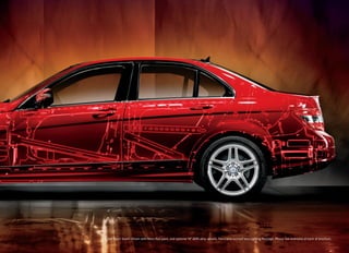 C 350 Sport Sedan shown with Mars Red paint, and optional 18" AMG alloy wheels, Panorama sunroof and Lighting Package. Please see endnotes at back of brochure.
 