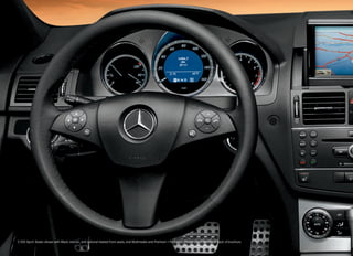 C 350 Sport Sedan shown with Black interior, and optional heated front seats, and Multimedia and Premium 1 Packages. Please see endnotes at back of brochure.
 