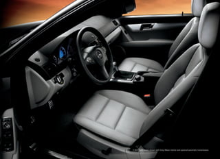 C 300 Sport Sedan shown with Grey/Black interior and optional automatic transmission.
 