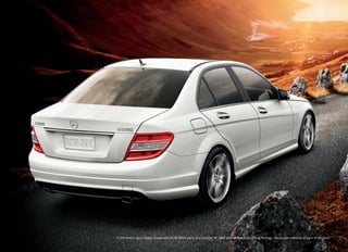 C 300 4matic Sport Sedan shown with Arctic White paint, and optional 18" AMG alloy wheels and Lighting Package. Please see endnotes at back of brochure.
 
