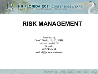 Americans with Disabilities Act (ADA)Protects qualified individuals with a disabilityProhibits medical exams or inquiries about a disability, except in certain situationsRequires reasonable accommodation that enables employees to perform essential functions as long as there is no undue hardship