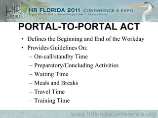 EXECUTIVE EXEMPTIONEmployee’s Primary Duty Must be the Management of an Enterprise or a Department or Subdivision and:– Direct the Work of at Least Two or More FTE’s          (or  Equivalent PTE’s) – Authority to Hire, Fire or Make Recommendations– Recommendations are Given Particular Weight
