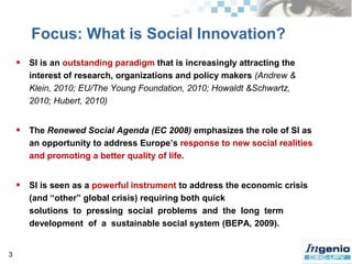  SI: Anapproachfor a new nature (and new measurementproblems) of innovation ?