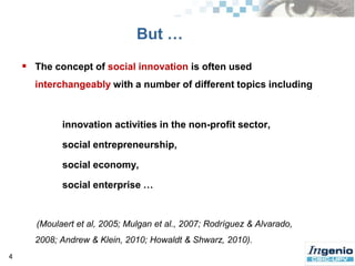  SI as researchtopic: Withinoroutside of theinnovationstudiesfield?