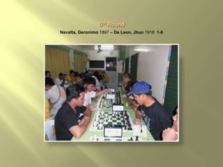 Navalta, Geronimo 1897 – De Leon, Jhun 1918 1-0
 