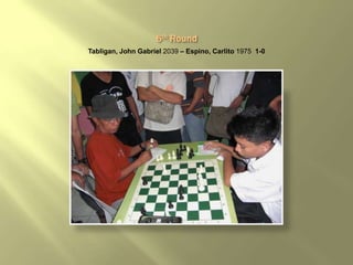 Tabligan, John Gabriel 2039 – Espino, Carlito 1975 1-0
 