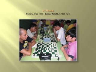 Monera, Aries 1805 – Badua, Ronald Jr. 1805 ½-½
 