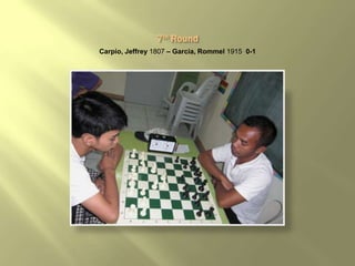 Carpio, Jeffrey 1807 – Garcia, Rommel 1915 0-1
 