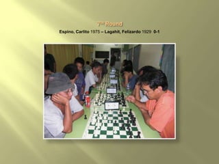 Espino, Carlito 1975 – Lagahit, Felizardo 1929 0-1
 