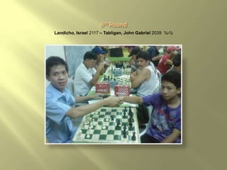 Landicho, Israel 2117 – Tabligan, John Gabriel 2039 ½-½
 