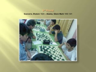Guevarra, Shalom 1820 – Abalos, Glenn Mark 1850 0-1
 