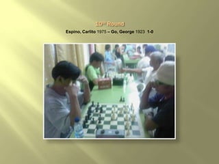 Espino, Carlito 1975 – Go, George 1923 1-0
 