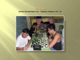 Sumile, Kenneth Ryan 2092 – Paguinto, Ceferino 1883 1-0
 