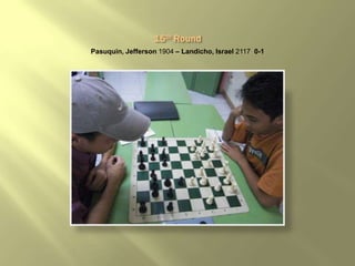 Pasuquin, Jefferson 1904 – Landicho, Israel 2117 0-1
 
