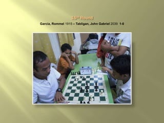 Garcia, Rommel 1915 – Tabligan, John Gabriel 2039 1-0
 