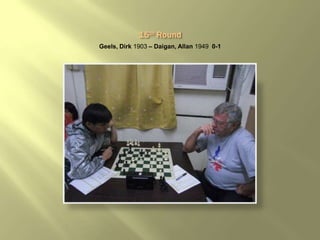 Geels, Dirk 1903 – Daigan, Allan 1949 0-1
 