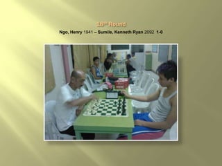 Ngo, Henry 1941 – Sumile, Kenneth Ryan 2092 1-0
 